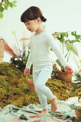 Miniatura 2 de moimoln Pijama de algodón suave para bebés y niñas, con carácter modal de manga larga, ajuste ceñido, 19.7 ft-5T