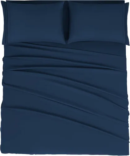 Miniatura 57 de Mejoroom Juego de sábanas de tamaño King – Sábanas y fundas de almohada de ropa de cama 1800 de lujo para hoteles – Sábana bajera con bolsillo