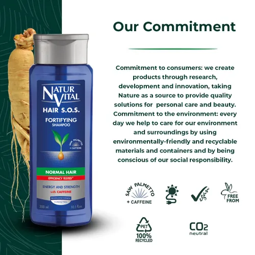 Miniatura 5 de NaturVital Champú revitalizante para cabello orgánico de aloe vera y ginseng unisex, natural para cabello normal, evita la rotura del cabello, libre