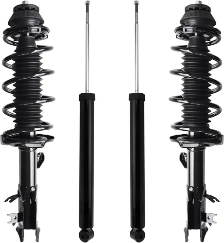 Miniatura 136 de Detroit Axle - Puntales y Amortiguadores para Chevy Traverse Buick Enclave GMC Acadia Saturn Outlook 2007-2012, 2 puntales delanteros con resorte