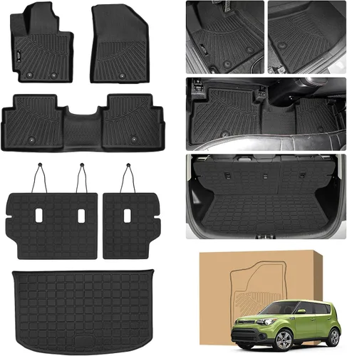 Miniatura 35 de Tapetes de suelo Peleus para Mercedes-Benz Sprinter 2500/3500 2025-2019, solo para furgoneta de carga, forros personalizados de goma TPE para todo