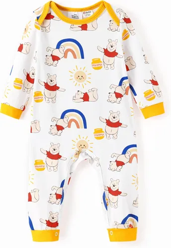 Miniatura 6 de Disney Stitch Princess Cenicienta Ariel Minnie Winnie Baby Girls - Mameluco de manga larga con volantes para recién nacidos y niños pequeños