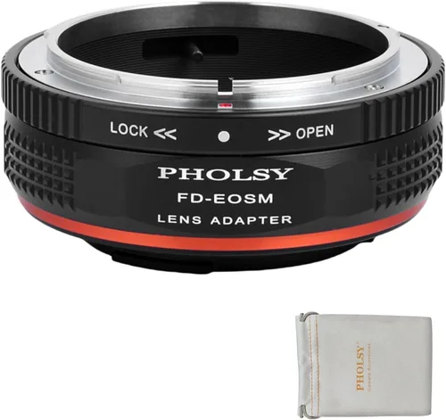 Miniatura 15 de PHOLSY Adaptador de montaje de lente Leica M a EF-M Compatible con Leica M, Zeiss ZM, VM Lens a Canon EF-M (EOS M) Mount Camera Body Leica M a EOS M