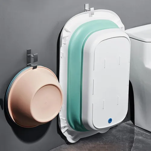 Miniatura 6 de Soporte de almacenamiento autoadhesivo, gancho de lavabo de aluminio espacial, resistente al agua, antioxidante, para cocina, baño, baño