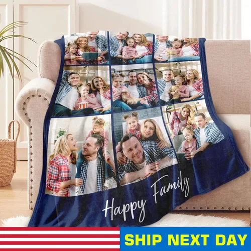 Miniatura 2 de Yofair Manta para el Día de la Madre, regalos para mamá, manta personalizada con imagen, manta personalizada para el Día de la Madre, regalos de 8
