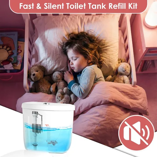 Miniatura 8 de Saillong Kit de repuesto de flotador de inodoro, kit de repuesto universal para inodoro y repuestos de aleta de 2 pulgadas, control de agua