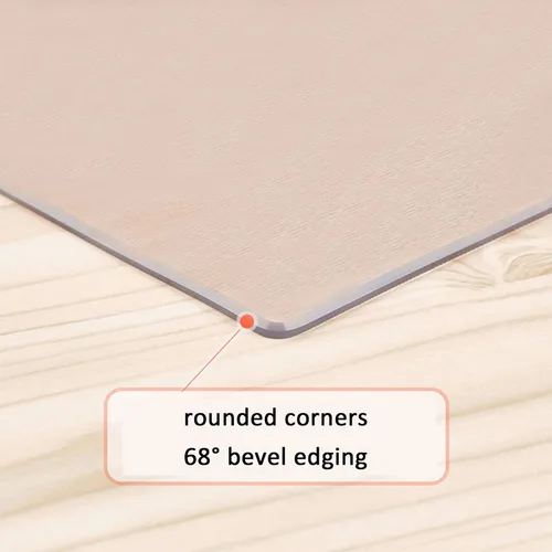Miniatura 6 de Mantel transparente mate que no se encoge, protector de PVC de 0.079 pulgadas de grosor, protector de cubierta de mesa de comedor de cocina