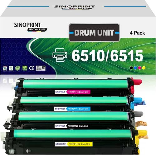 Miniatura 8 de Unidad de tambor amarilla compatible 6510 6515 (108R01419) Reemplazo para impresora Xerox Phaser 6510DNM 6510DN 6510DNI 6510N WorkCentre 6515DNI