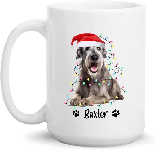 Miniatura 27 de Taza personalizada de Alaskan Malamute – Taza de café personalizada con nombre para los amantes de los perros – Regalo de cerámica de Navidad