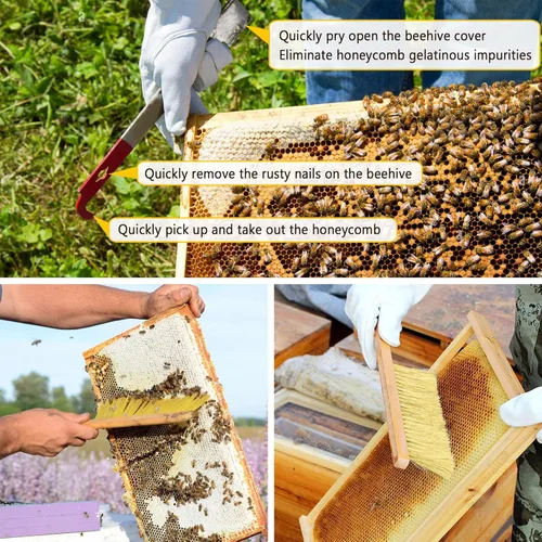 Miniatura 7 de Traje de Abeja, Atuendo de Apicultura Profesional Traje Completo de Apicultor con Capucha y Velo para Hombres y Mujeres Apicultores y Principiantes