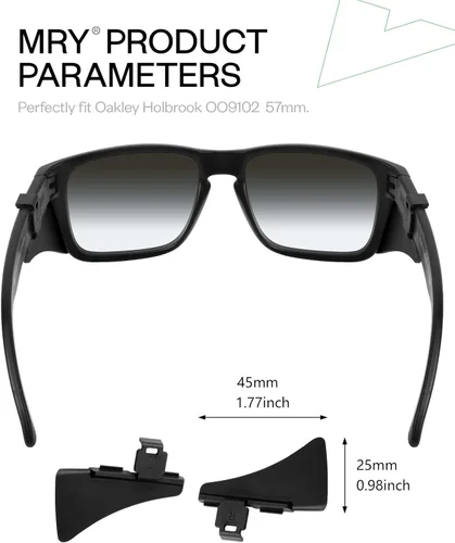 Miniatura 2 de Mryok Gafas Laterales Escudos para Gafas de Sol Oakley Holbrook/Holbrook XL/Holbrook AF/XS/XXL/XXS/RX - Opciones