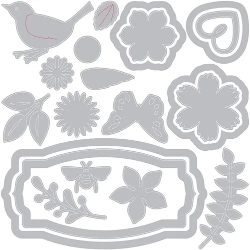 Miniatura 3 de Sizzix Spring Things Troquel, talla única, multicolor