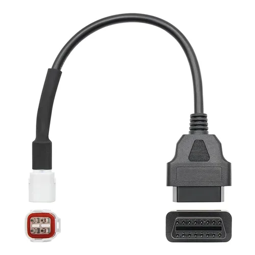 Miniatura 3 de Cable adaptador OBD2, escáner de diagnóstico para motocicleta, adaptador de diagnóstico OBD de 4 pines a lector de código de falla OBD2, escáner