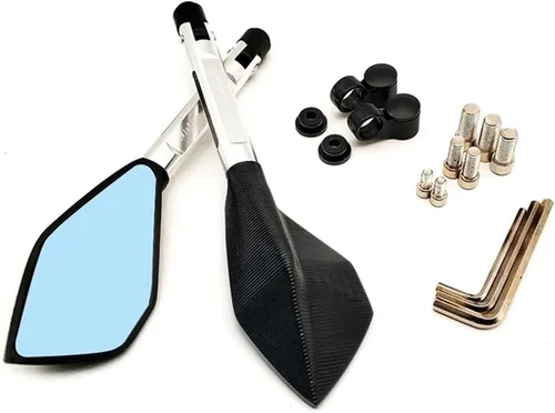 Miniatura 8 de Accesorios Espejos retrovisores laterales para motocicleta, aluminio CNC para Kawasaki Ninja 400R GTR1400 ZX14R Z1000SX H2R KLZ1000 Versys Z400