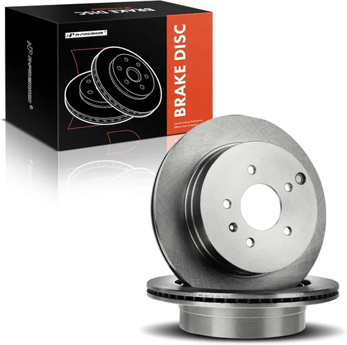 Miniatura 8 de A-Premium Rotores de freno de disco ventilados traseros de 13.58 pulgadas (13.583 in) compatibles con modelos seleccionados Chevy, Pontiac, Saturn