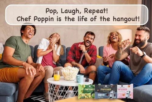 Miniatura 6 de CHEF POPPIN Palomitas de maíz con sabor gourmet de estilo asiático, sin OMG, Air Popped, paquete múltiple de 0.71 onzas