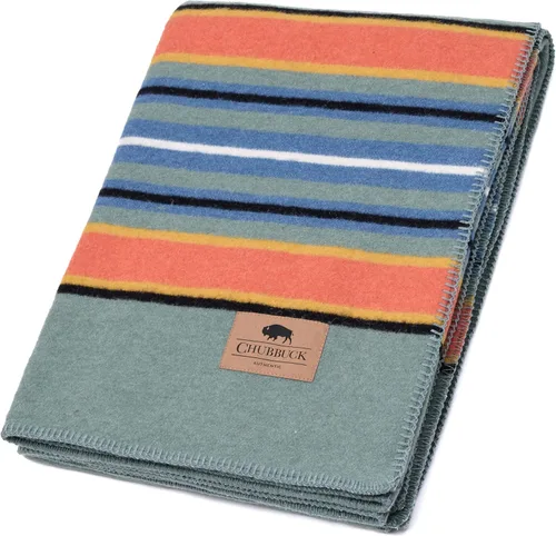 Miniatura 9 de Chubbuck - Manta de lana 100% para campamento (60 x 84 pulgadas), mantas grandes y cálidas para campamento, emergencias, conciertos al aire libre