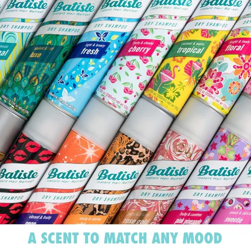 Miniatura 5 de Batiste Champú seco, fragancia tropical, refresca el cabello y absorbe el aceite entre lavados, champú sin agua para mayor textura y cuerpo