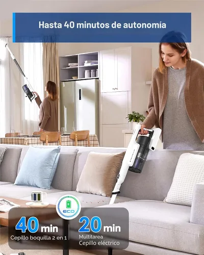 Miniatura 3 de Aspiradora de mano inalámbrica Tineco A20, succión potente, 3 modos para desordenes de varios niveles, recipiente de polvo más grande de 1L, diseño