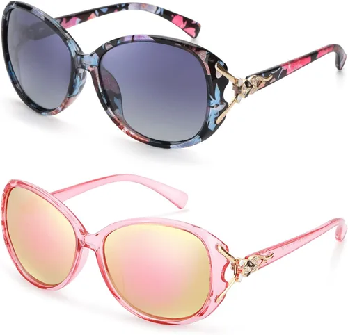 Miniatura 13 de FIMILU Gafas de sol para mujer, lentes de sol polarizados de gran tamaño, gafas de sol grandes para mujer, protección UV