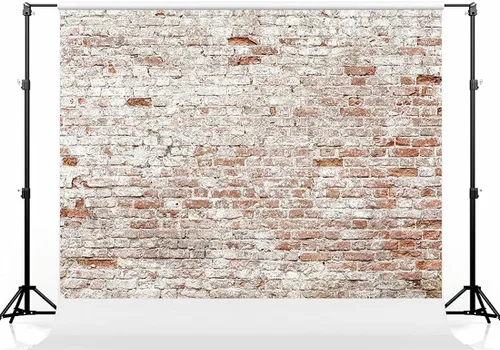 Miniatura 8 de Kate Fondo fotográfico de pared de ladrillo de 7 x 5 pies, fondo de fotografía rojo y blanco para fotógrafo, accesorios de estudio fotográfico
