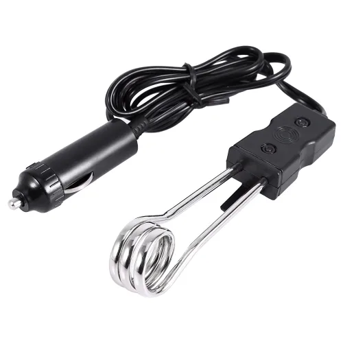 Fdit Calentador portátil de inmersión para automóvil de 12 V/24 V, taza de auto, calentador de agua, tetera, café, sopa, bebidas, calentador