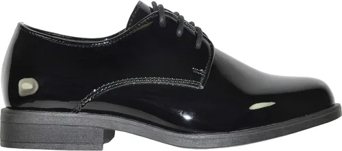 Miniatura 4 de VANGELO Zapato de vestir Oxford con cordones para niños, zapatos de esmoquin para bailes, uniformes, bodas, eventos formales, tamaño desde niños