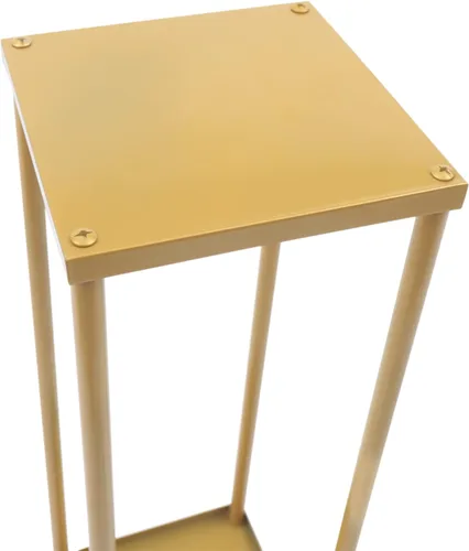 Miniatura 5 de Soporte de metal para flores de boda, jarrón de piso, columna de flores, soporte geométrico para centros de mesa, arreglos florales de mesa