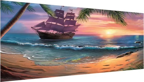 Miniatura 14 de DOTZSO Paquete de 6 pinturas de diamantes 5D para adultos, kit DIY de arte completo de diamantes con arte de cristal y manualidades para AB Moon Lake