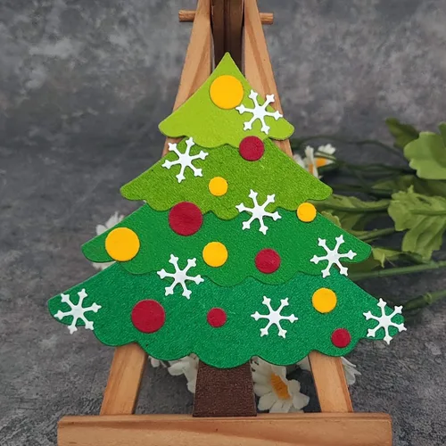 Miniatura 16 de Lapoo Troquel de corte de metal de Navidad para álbumes de recortes, fondos 3D, troqueles de corte de marco, decoración de álbum de bricolaje