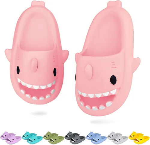Sandalias de baño con diseño de tiburón para niños y niñas Sandalias de ducha para niños y niñas Sandalias de playa y piscina Secado rápido