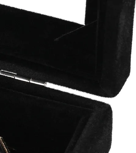 Miniatura 6 de Frebeauty Bandeja organizadora de joyas con tapa transparente, 12 rejillas de terciopelo con tapa transparente, vitrina de joyería, caja de joyería