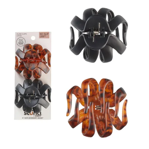 Miniatura 9 de Scunci by Conair - Pinzas de garra para mujer, accesorios para el cabello para mujer, pinzas para cabello grueso, clip de garra, color negro y Negro