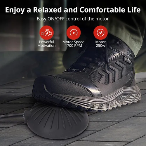 Miniatura 7 de Zstar Máquina limpiadora de drenaje de 50 pies x 1/2 pulgada, alimentación automática de barrena de alcantarillado con 4 cortadores e interruptor