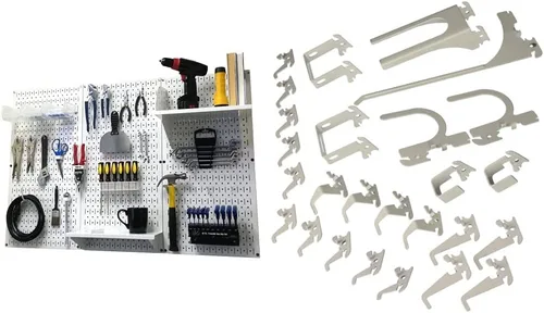 Miniatura 48 de Organizador de herramienta control de pared 30-wrk-400wb estándar panel perforado mesa de trabajo de metal, 30-WRK-400 BB Negro
