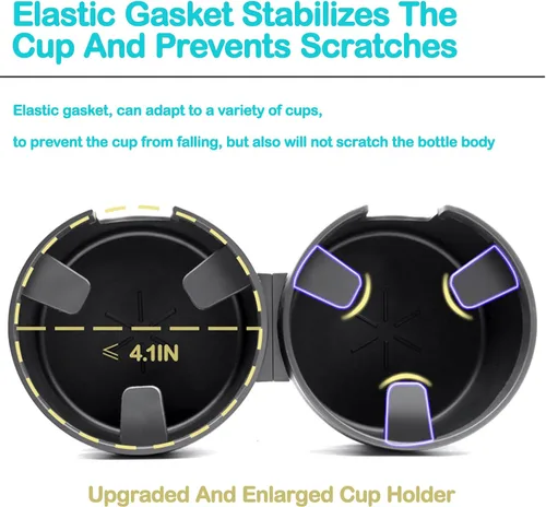 Miniatura 4 de Soporte para tazas de agua, expansores 2 en 1, para almacenamiento de bebidas, estuche expansor de almacenamiento para autos, camiones, automóviles