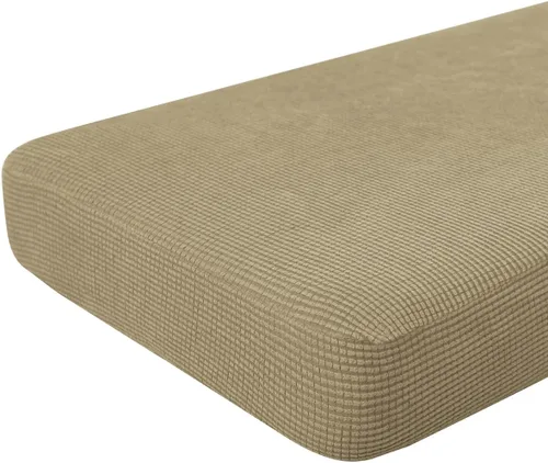 Miniatura 84 de Hokway Fundas de cojín elásticas para sofá Fundas de cojín para sofá Fundas de cojín de asiento de sofá Funda protectora de cojín(Chocolate, Mediano)