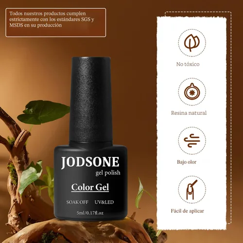 Miniatura 7 de JODSONE - Juego de 100 esmaltes de uñas de gel (5 ml cada uno) con capa base que no se limpia, capa de base que se borra y capa superior mate
