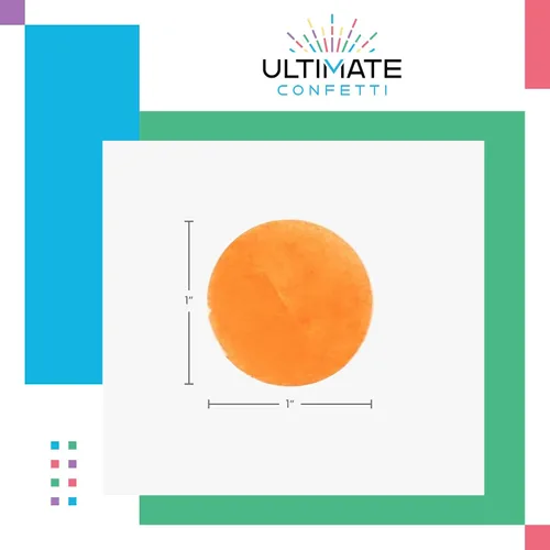 Miniatura 2 de Ultimate Confetti, Círculos de confeti biodegradables azul bebé, resistentes al fuego y caída lenta, confeti de papel de seda redondo para uso
