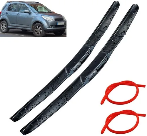 Limpiaparabrisas delantero de automóvil compatible con Daihatsu Terios J200 F700 2006-2017 parabrisas ventana coche lluvia cepillos 21 pulgadas + 18