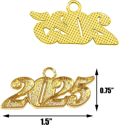 Miniatura 2 de GradPlaza Abalorio de año de graduación 2025 2024 2023 para borlas de graduación