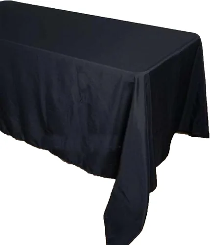 BalsaCircle Mantel rectangular de poliéster negro de 90 x 156 pulgadas para bodas, fiestas, eventos, cocina, comedor