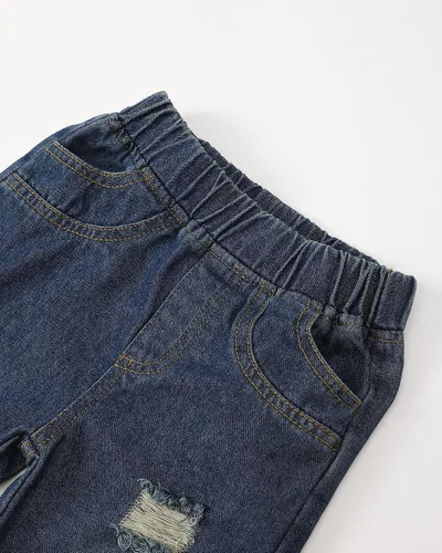 Miniatura 17 de Renotemy Ropa de bebé para niño, trajes de mezclilla, sudadera con capucha para bebés, pantalones de mezclilla, ropa para niños pequeños