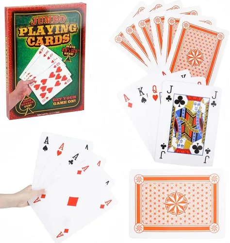 Miniatura 6 de The Dreidel Company Baraja de cartas para niños, baraja de cartas, juegos, diversión familiar, recuerdos de fiesta (cartas grandes (3 x 5 pulgadas)