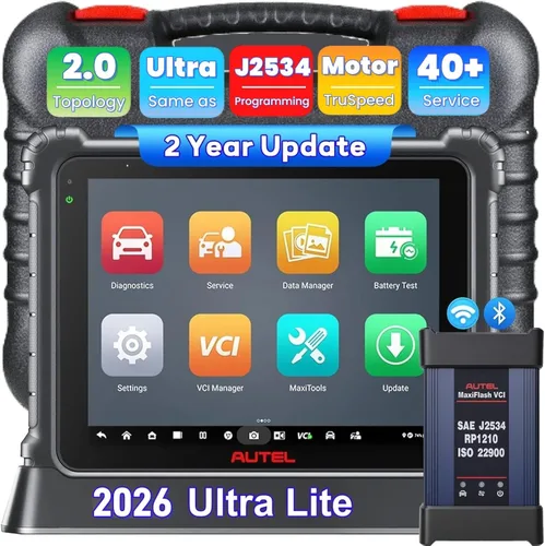 Autel Escáner MaxiCom Ultra Lite, 2 años de actualizaciones gratuitas, igual que MaxiSys Ultra, 2026 Hasta MS919 MS909 MS906 Elite II Pro, Topología