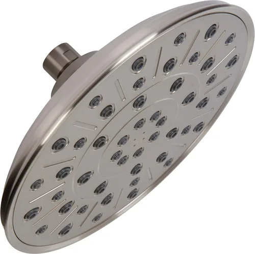 Aqua Elegante Cabezal de ducha tipo lluvia, cabezal de ducha grande de 8 pulgadas con boquillas de autolimpieza, alto flujo, fácil de instalar,