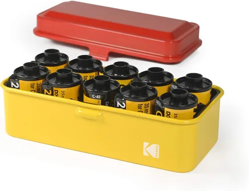 Miniatura 8 de KODAK Estuche para películas 120/135 - para 8 rollos de películas de 120 / 10 rollos de películas de 35 mm - Estuche de acero retro para ordenar