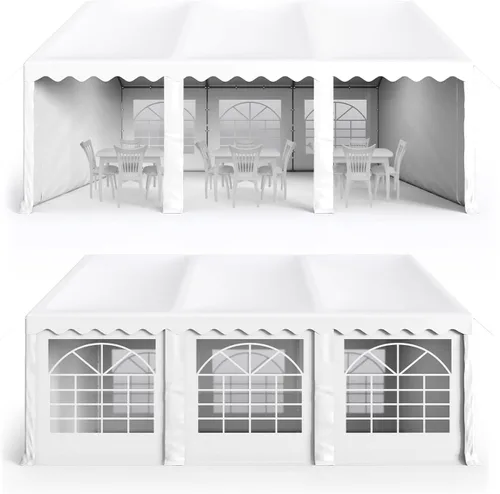 Miniatura 9 de Green Party - Carpa para fiesta de 16 x 20 pies, carpa para eventos de bodas de alta resistencia con 3 bolsas de transporte y paredes laterales