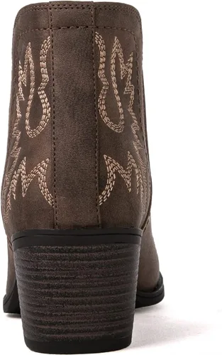 Miniatura 5 de GLOBALWIN Botas de tobillo para mujer, botas vaqueras del oeste