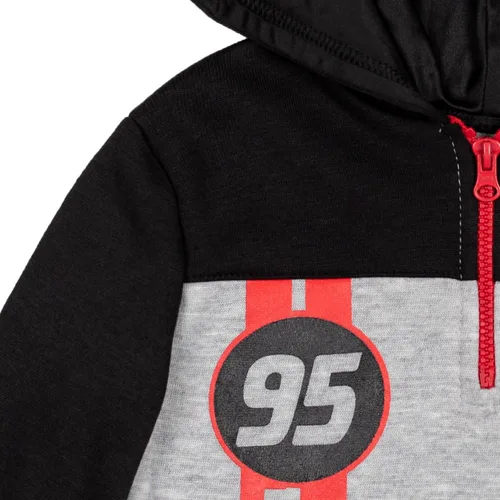 Miniatura 5 de Disney Cars Lightning McQueen - Sudadera con capucha de forro polar con media cremallera